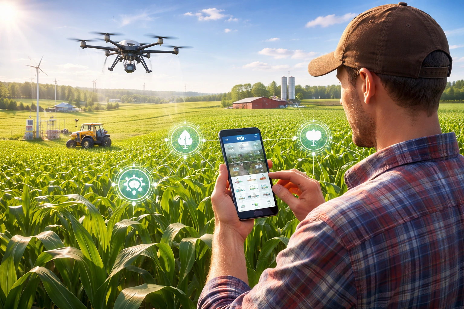 Цифровий фермер і управління через смартфон