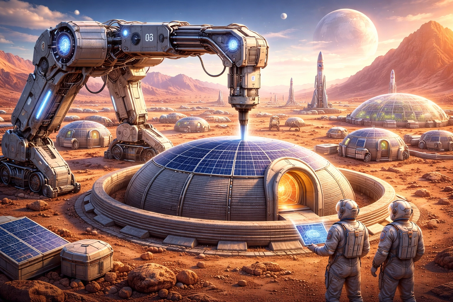 Друк будинків на Марсі