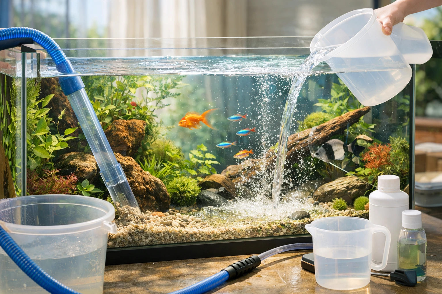 Як часто робити підміни: формула під ваш об’єм і населення