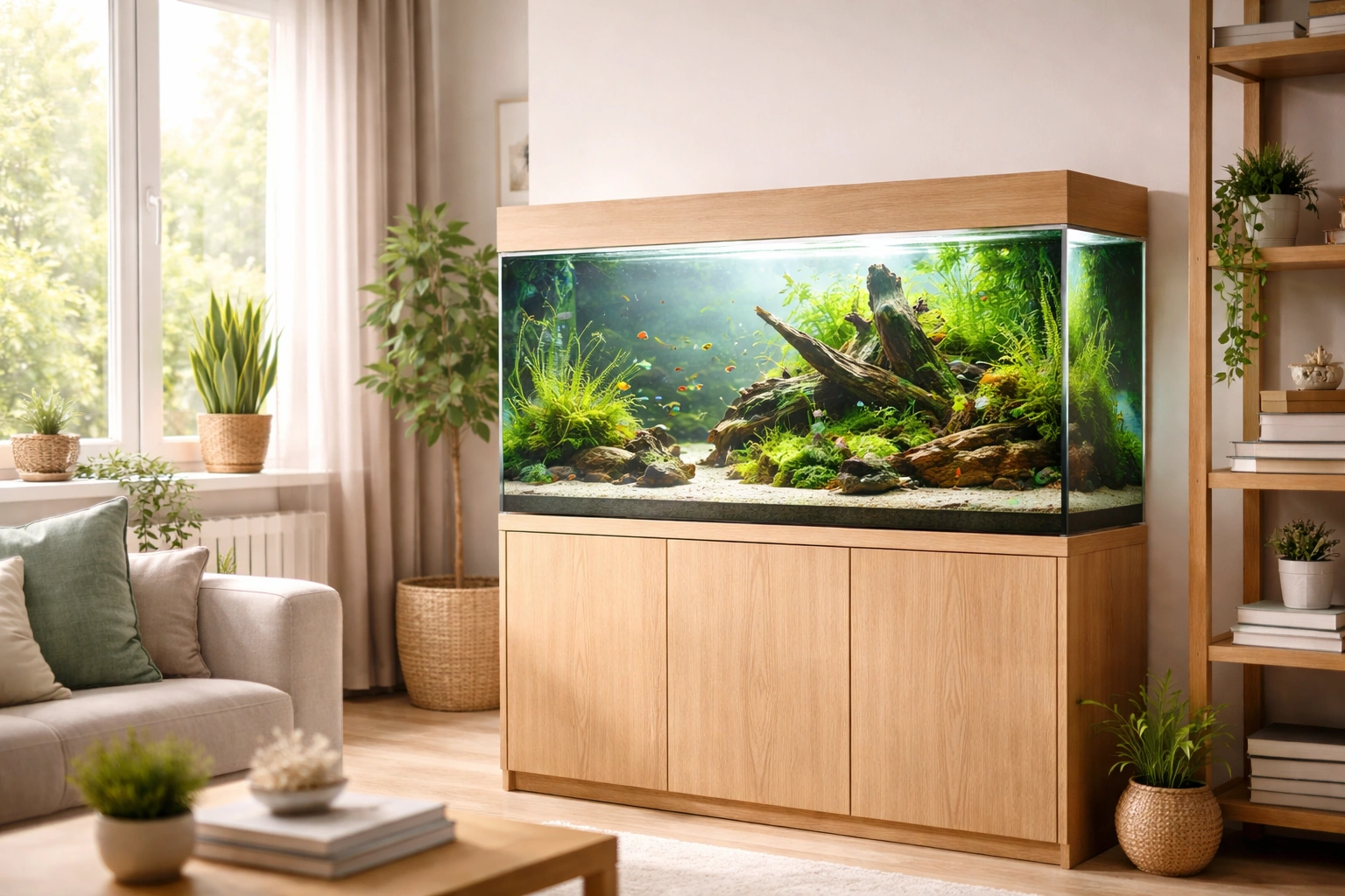 Де ставити акваріум: світло, батареї, протяги