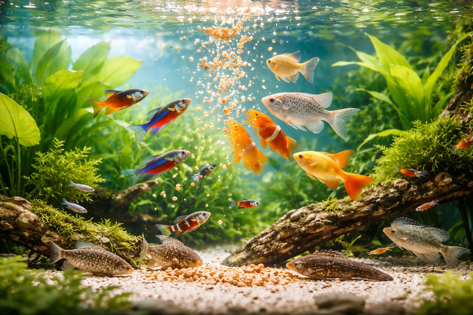 Скільки годувати риб: правило “з’їли за 30–60 секунд”