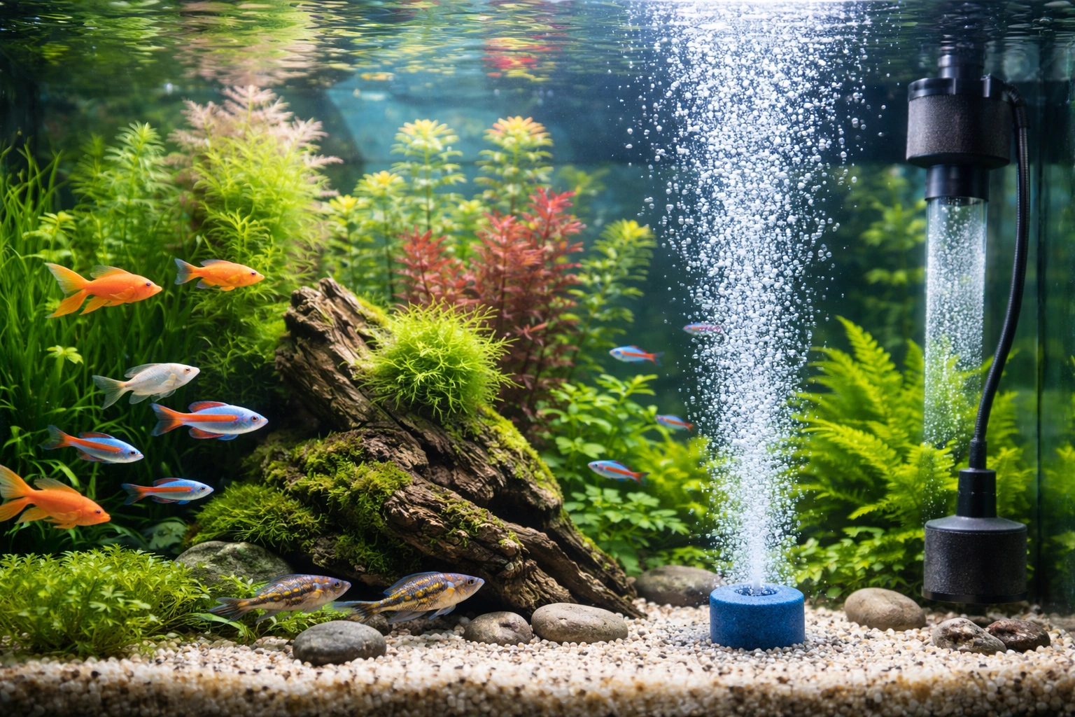 Чи потрібна аерація в акваріумі: міфи і факти