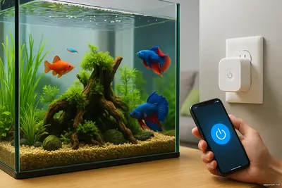 Умные розетки и Wi-Fi управление аквариум будущего — уже сегодня
