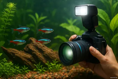 Как не пугать рыб вспышкой красота без страха