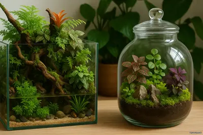 Флорариумы и палюдариумы объединяют в себе науку и эстетику, создавая живые картины