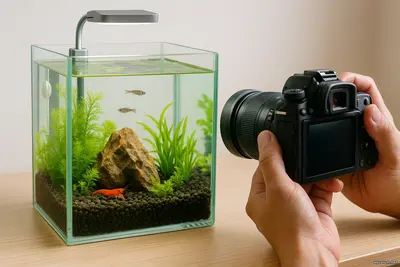 Съёмка в наноаквариуме магия в капле воды