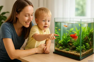 Когда ребёнок хочет трогать рыб: что делать любопытство, направленное с любовью