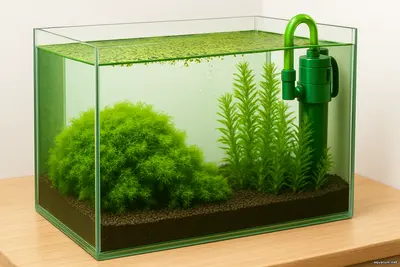 Зелёный фильтр: мох, ряска, элодея зелёная гармония