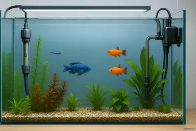 Техническое оформление «чистого» аквариума тишина воды