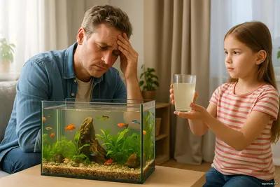 Подмена воды каждый день? Перебор пусть вода живёт