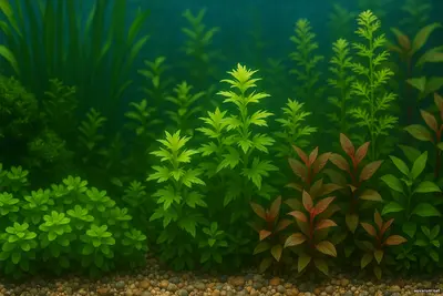 зелёное сердце аквариума