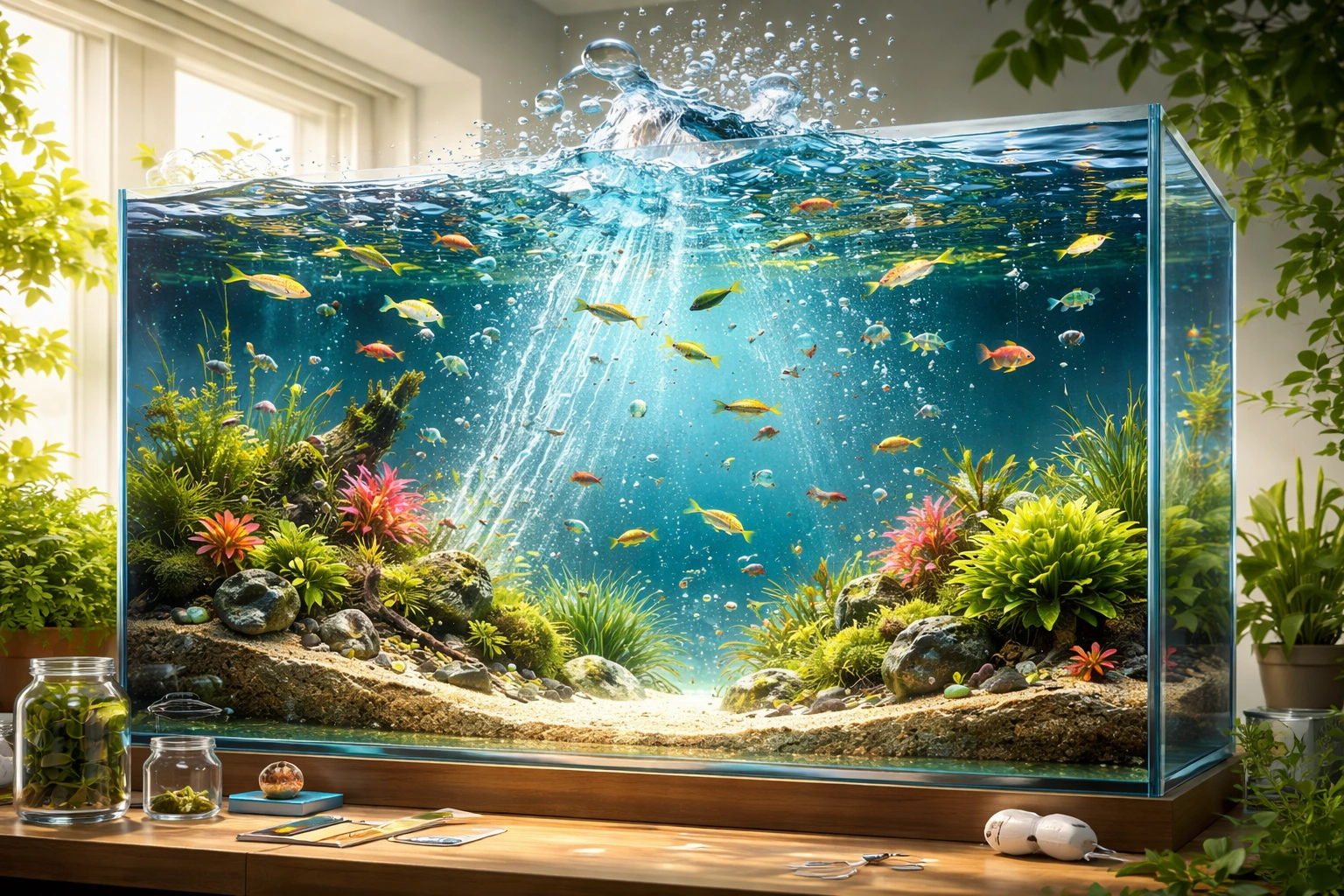 Липкий акваріум: гравітація вгору