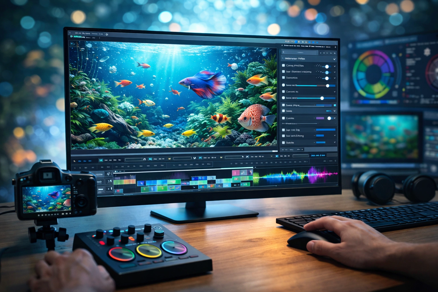 Монтаж відео з ефектами «підводного світу»