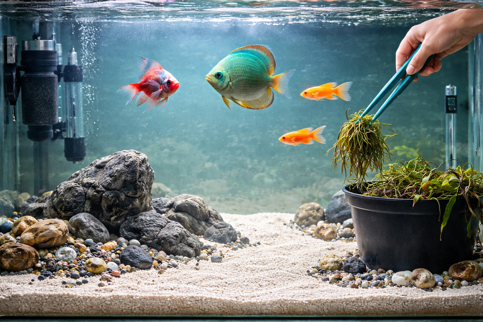 Переведення акваріума з флори на «порожній»