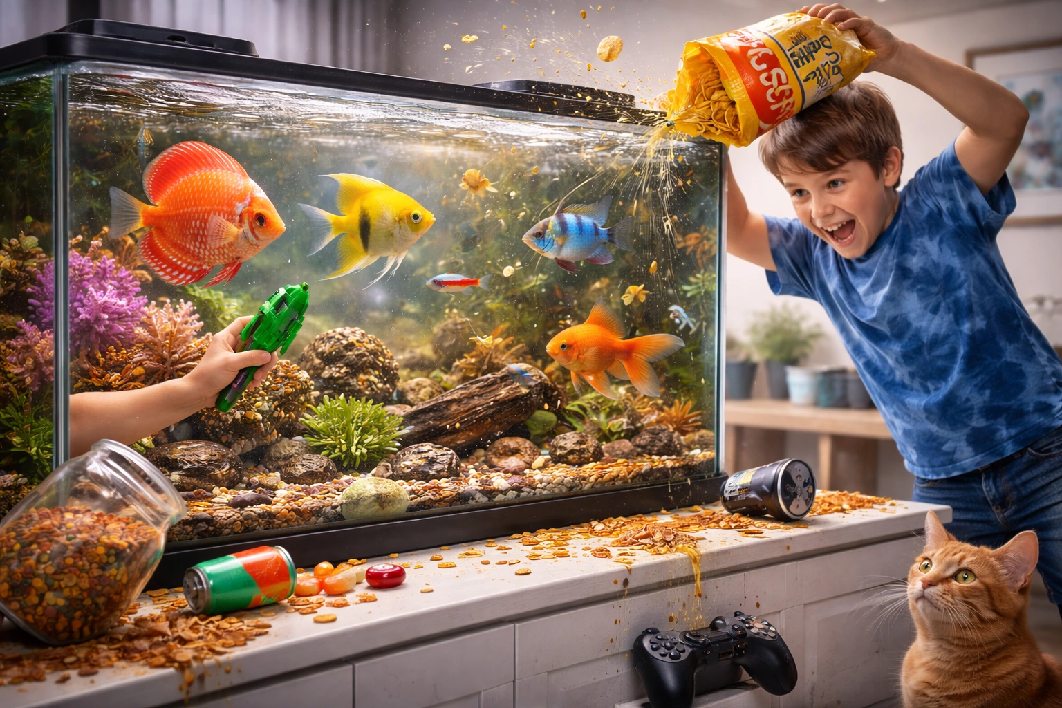 Як не треба розважатися з рибами