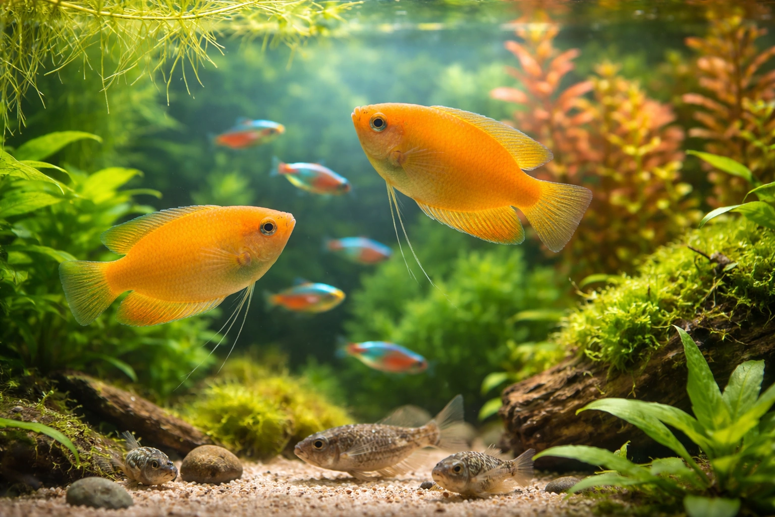 Медовий гурамі: лагідний настрій і правильні сусіди