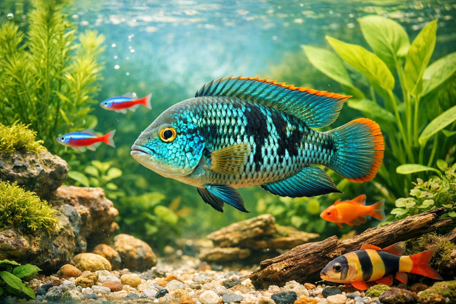 Зелений терор без терору: як утримувати бірюзову акару правильно