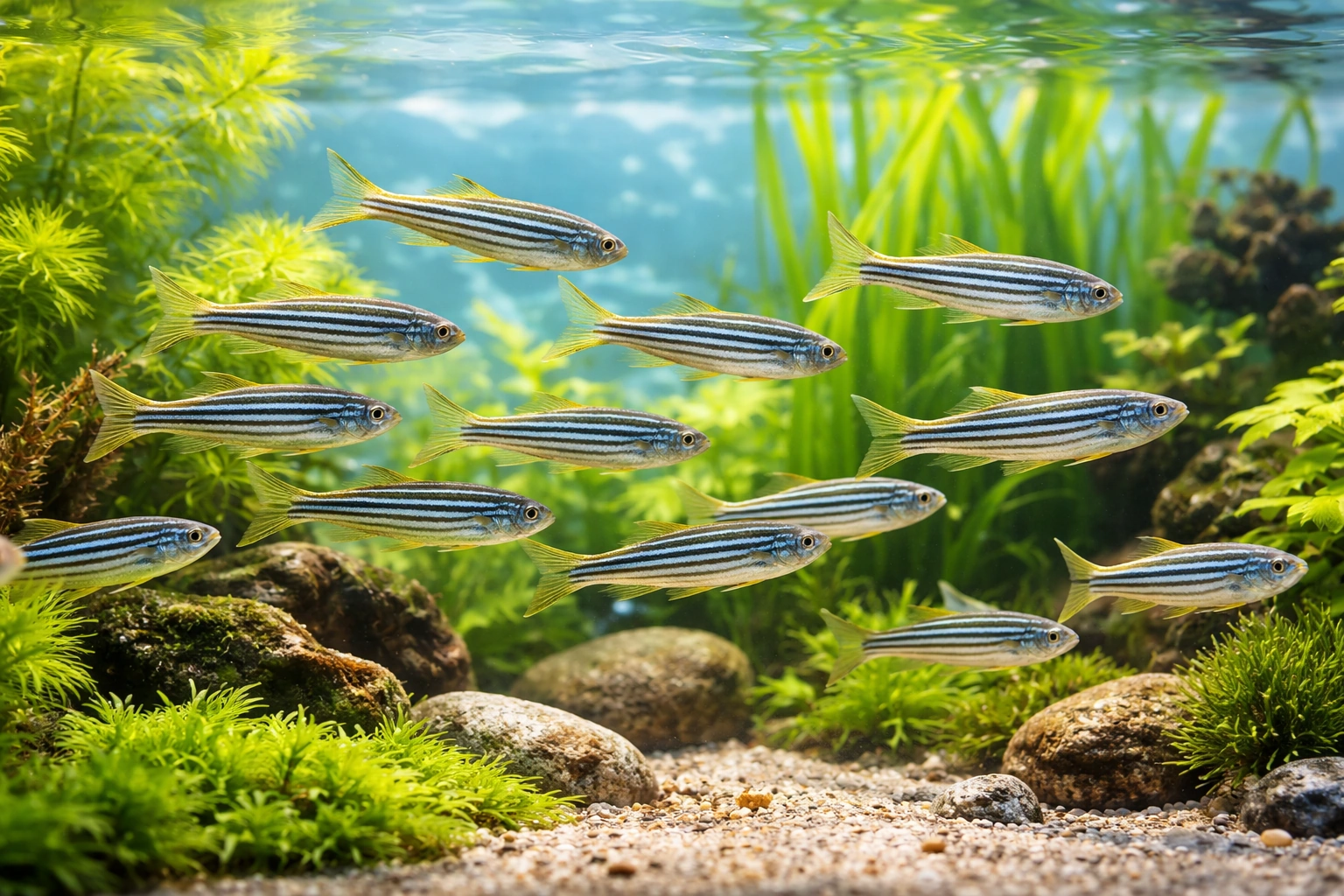 Зебра-даніо: зграя, що не втомлюється ніколи