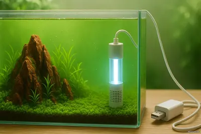 Стерилизатор-USB: спасение от цветения воды Аквариум — это танец света, воды и жизни