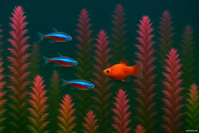 Rotala wallichii превращается в яркий элемент композиции это растение стоит всех вложенных усилий