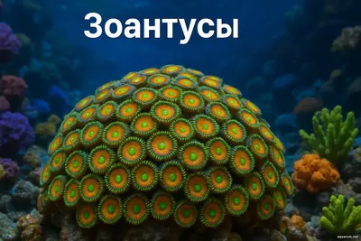 Зоантусы Зоантусы — это удивительные мягкие кораллы, способные преобразить