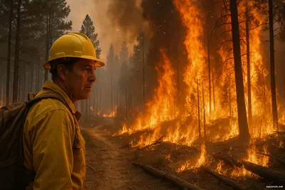 Реальность лесных пожаров когда тишина возвращается