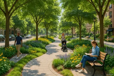 Как улицы становятся парками возвращение человеческого масштаба