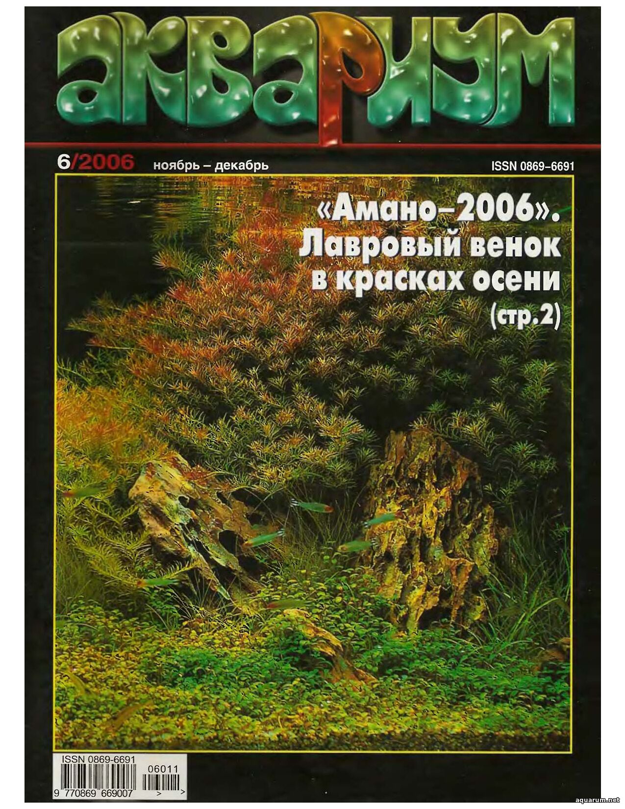 Журнал «Аквариум» №6, 2006 год