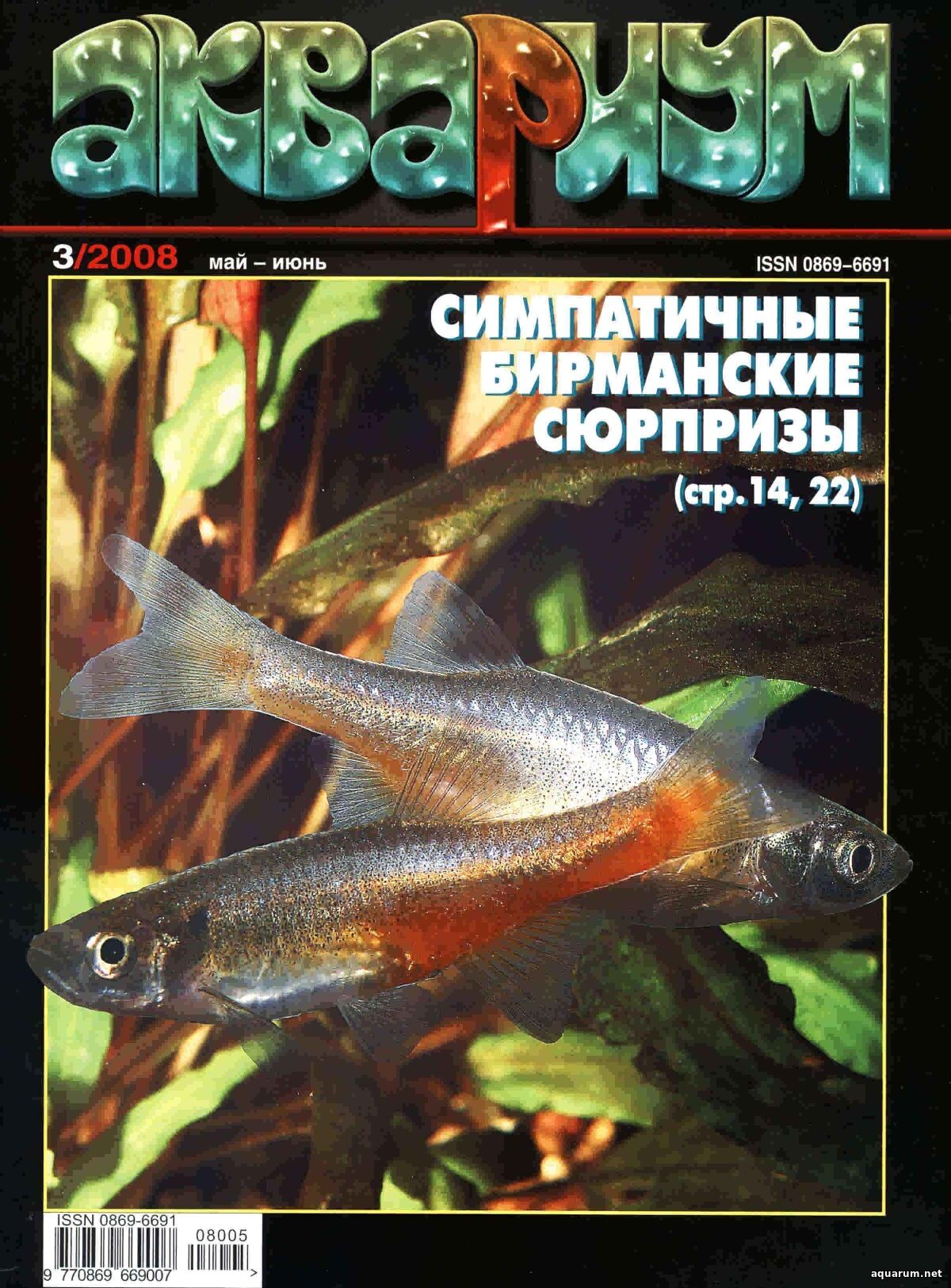 Журнал «Аквариум» №3, 2008 год