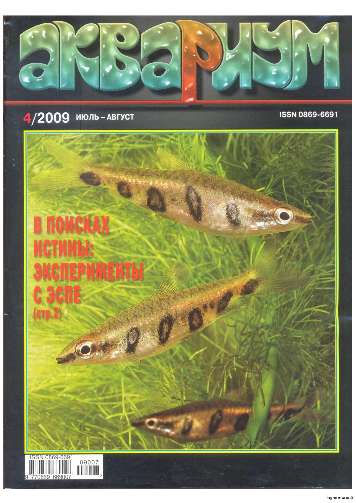 Журнал «Аквариум» №4, 2009 год