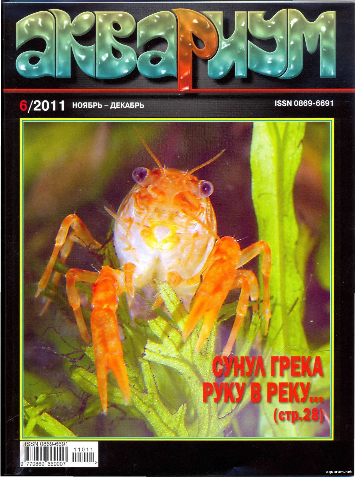 Журнал «Аквариум» №6, 2011 год