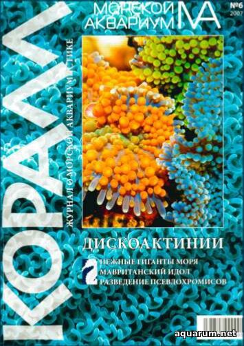 Журнал «Морской аквариум» №6, 2007 год